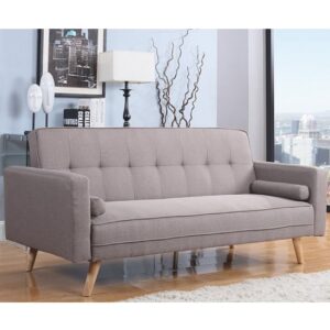 Ethane Fabric Sofa Bed Large In Grey