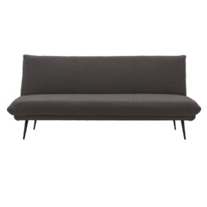 Duncan Fabric 3 Seater Sofa Bed In Dark Grey