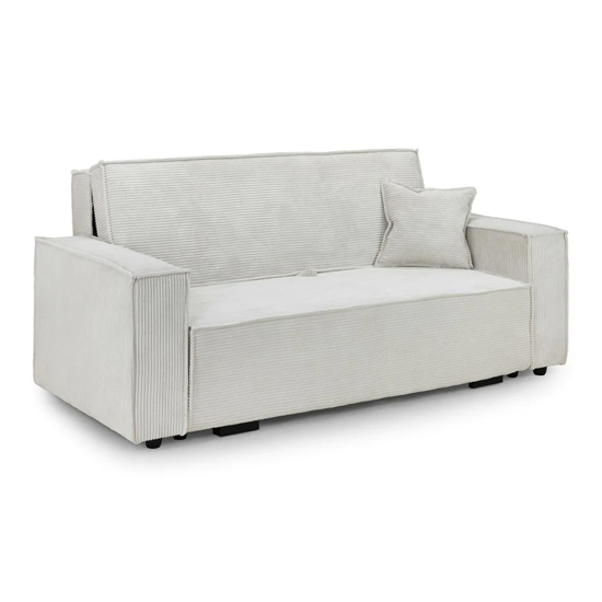 Cadiz Fabric 3 Seater Sofa Bed In Beige