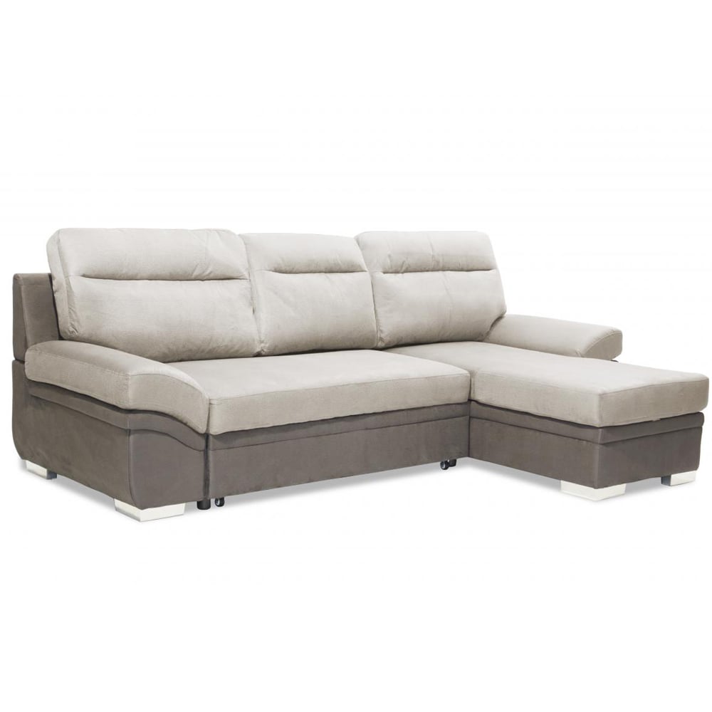 Jamestown Fabric 2 Seater Sofa Bed In Light And Dark Grey